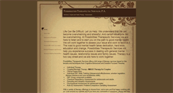 Desktop Screenshot of possibilitiestherapeuticservices.com